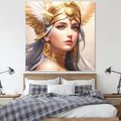 Portrait der Göttin Athena Leinwanddruck (Insitu (Schlafzimmer))