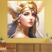 Portrait der Göttin Athena Leinwanddruck (Insitu (Wohnzimmer))