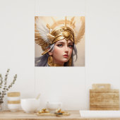 Portrait der Göttin Athena Poster (Küche)