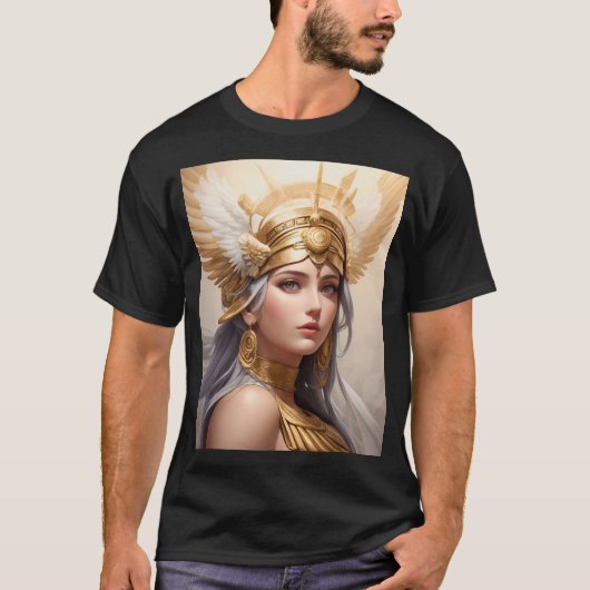 Portrait der Göttin Athena T-Shirt (Vorderseite)