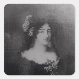 Portrait der Gräfin Ehrengard Melusina Quadratischer Aufkleber