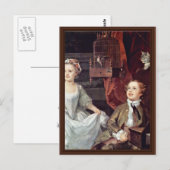 Portrait der Graham Children Detail nach Hogarth Postkarte (Vorne/Hinten)