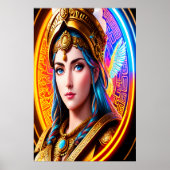 Portrait der griechischen Göttin Athena | Art der Poster (Vorne)