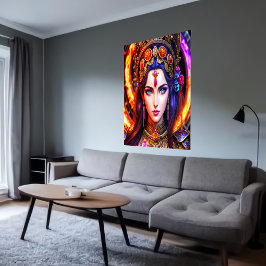 Portrait der griechischen Göttin Persephone | Art Poster