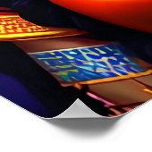 Portrait der hinduistischen Göttin Mariamman | Art Poster (Ecke)