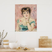 Portrait der Hübschen Schauspielerin Jeanne Samary Poster (Küche)