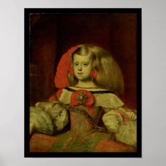Portrait der Infanta Margarita Poster (Vorne)