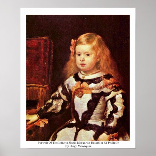 Portrait der Infanta Maria Margarita Poster (Vorne)