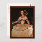 Portrait der Infanta Maria Teresa Postkarte (Vorne/Hinten)