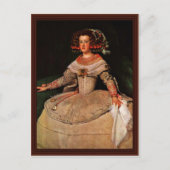 Portrait der Infanta Maria Teresa Postkarte (Vorderseite)