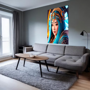 Portrait der Inuit-Göttin Pinga   Art der AI Poster