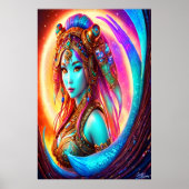 Portrait der Inuit-Göttin Sedna | Art der AI Poster (Vorne)