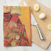 Portrait der italienischen Frau von Vincent van Go Geschirrtuch (Viertel Falte)