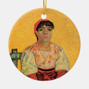 Portrait der italienischen Frau von Vincent van Go Keramik Ornament