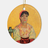 Portrait der italienischen Frau von Vincent van Go Keramik Ornament (Links)