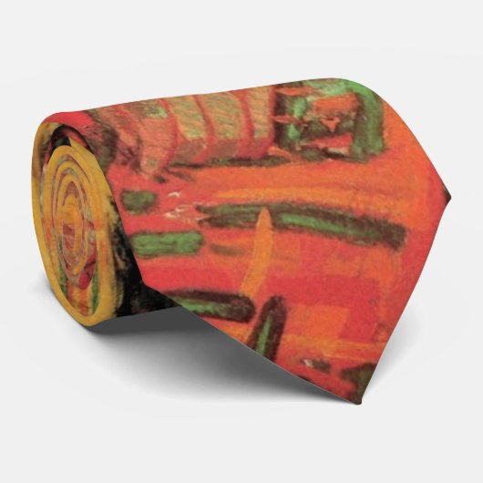 Portrait der italienischen Frau von Vincent van Go Krawatte (Gerollt)