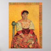 Portrait der italienischen Frau von Vincent van Go Poster (Vorne)