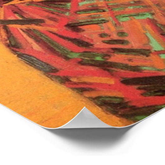 Portrait der italienischen Frau von Vincent van Go Poster (Ecke)