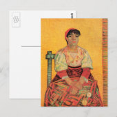 Portrait der italienischen Frau von Vincent van Go Postkarte (Vorne/Hinten)