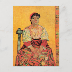 Portrait der italienischen Frau von Vincent van Go Postkarte