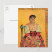 Portrait der italienischen Frau von Vincent van Go Postkarte (Vorne/Hinten)