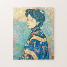 Portrait der japanischen Frau (von Fujishima Takej