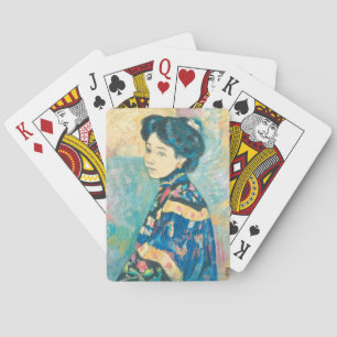 Portrait der japanischen Frau (von Fujishima Takej Spielkarten