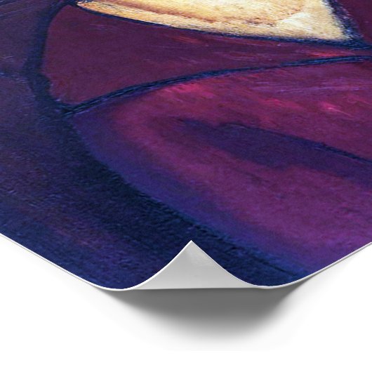 Portrait der jungen Frau, Modigliani Poster (Ecke)