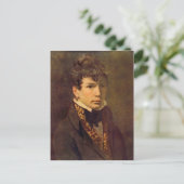 Portrait der jungen Ingres von Jacques David Postkarte (Stehend Vorderseite)