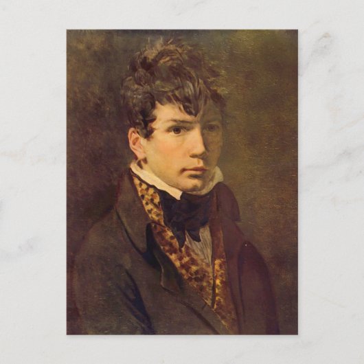 Portrait der jungen Ingres von Jacques David Postkarte (Vorderseite)