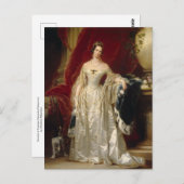 Portrait der Kaiserin Alexandra Fedorovna Postkarte (Vorne/Hinten)