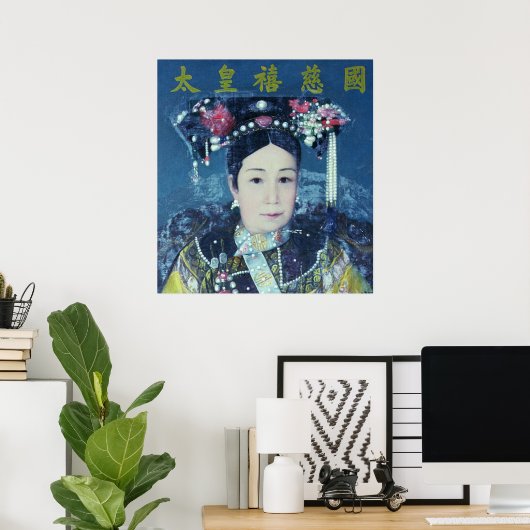 Portrait der Kaiserin Dowager Cixi Poster (Heimbüro)