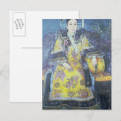 Portrait der Kaiserin Dowager Cixi Postkarte (Vorne/Hinten)
