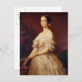 Portrait der Kaiserin Eugenie 1854 Postkarte (Vorne/Hinten)