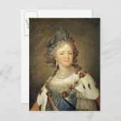 Portrait der Kaiserin Maria Fyodorovna Postkarte (Vorne/Hinten)