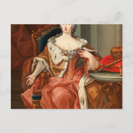 Portrait der Kaiserin Maria Theresa Postkarte (Vorderseite)