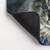 Portrait der Katze im Freien Mousepad (Ecke)
