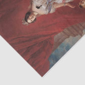 Portrait der Königin Isabella II Spanien, Winterha Seidenpapier (Ausschnitt)