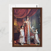 Portrait der Königin und ihrer Töchter Julia Bona Postkarte (Vorne/Hinten)