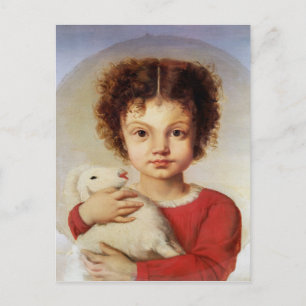 Portrait der Künstlertochter, Lina Postkarte