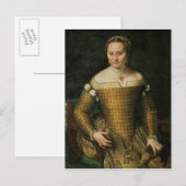 Portrait der Mutter des Künstlers Postkarte (Vorne/Hinten)