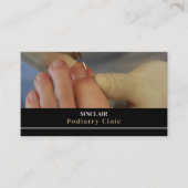 Portrait der Nagelpflege, Podiatrie-Klinik, Podiat Visitenkarte (Vorderseite)
