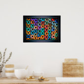 Portrait der Nähstangen Poster (Küche)