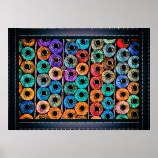 Portrait der Nähstangen Poster (Vorne)