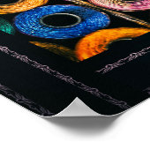 Portrait der Nähstangen Poster (Ecke)