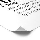 Portrait der Personalisierten Textfamilie für benu Poster (Ecke)