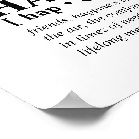 Portrait der Personalisierten Textfamilie für benu Poster (Ecke)