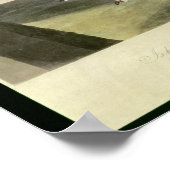 Portrait der Pouter-Taube Poster (Ecke)