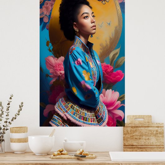 Portrait der Prinzessin Tsonga Poster (Küche)