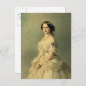 Portrait der Prinzessin von Baden, 1856 Postkarte (Vorne/Hinten)